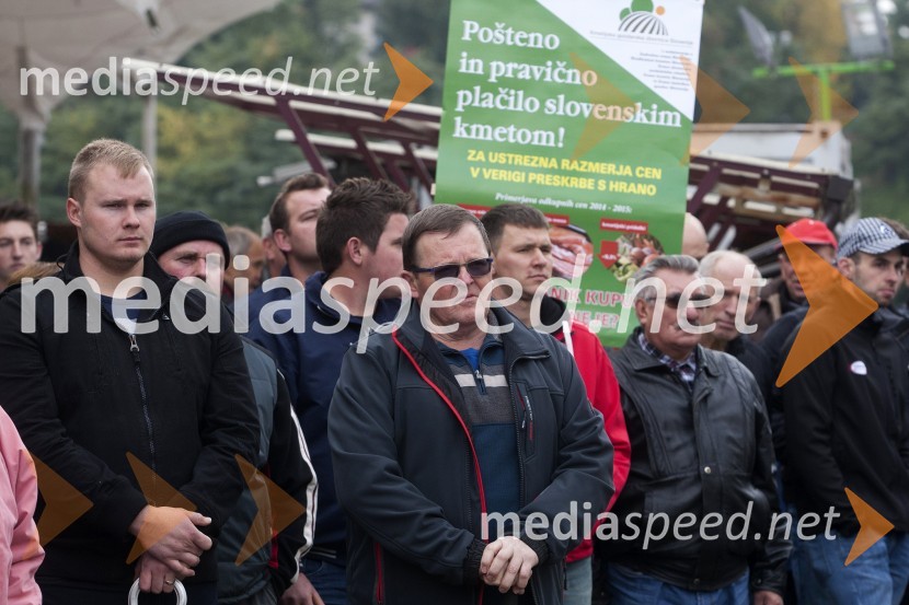 Protest kmetov na mariborski tržnici