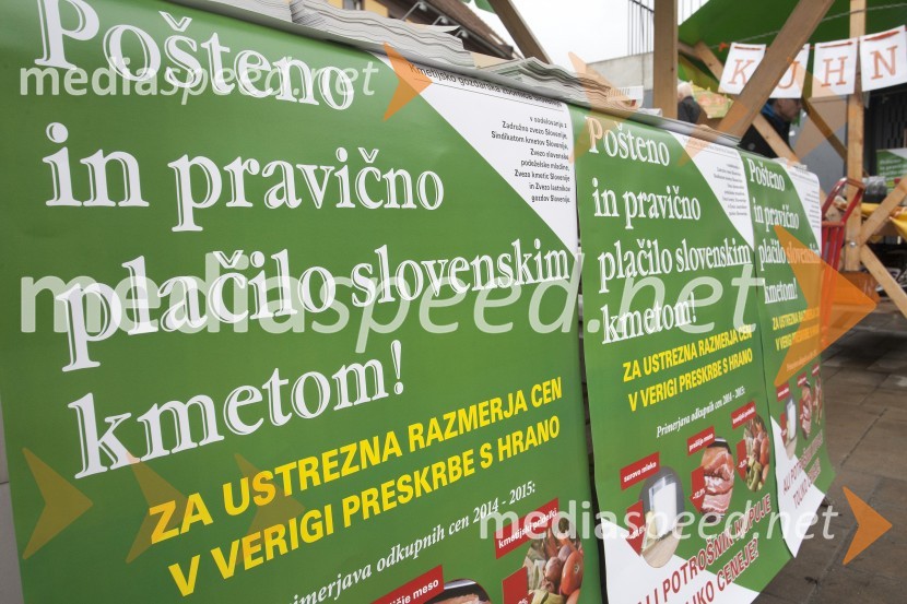 Protest kmetov na mariborski tržnici