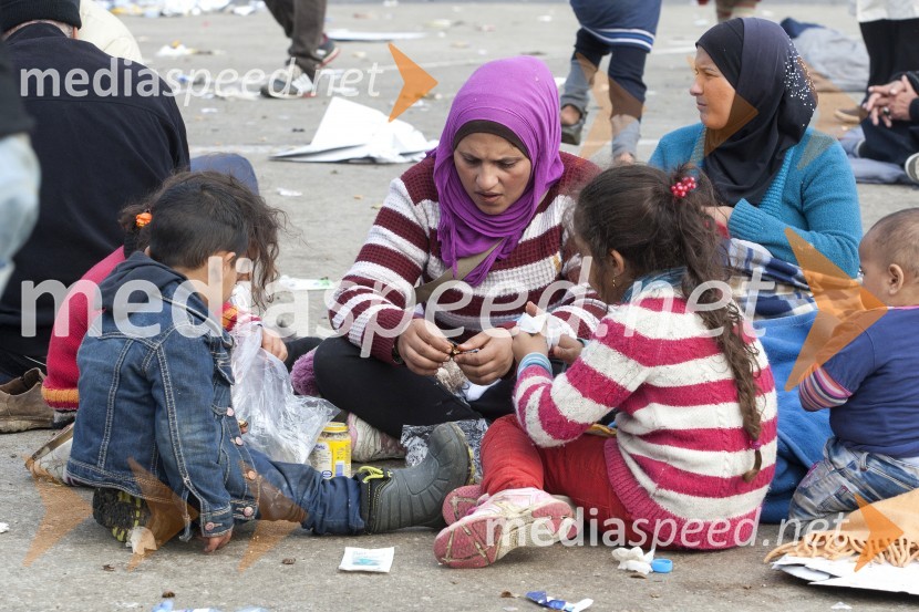 Ponovno prihod večjih skupin beguncev na  mejnem prehodu Šentilj