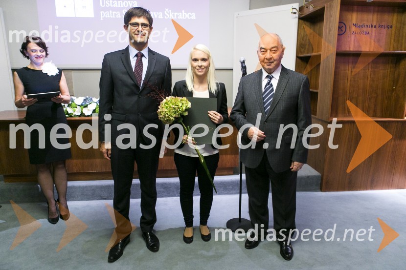  Matjaž Rakovec, predsednik, Ustanova patra Stanislava Škrabca;  Urška Vranjek Ošlak, štipendistka Škrabčeve ustanove;  Doku Gapurovič Zavgajev, veleposlanik Ruske federacije v SlovenijiPodelitev nagrad in štipendij Škrabčeve ustanove 2015