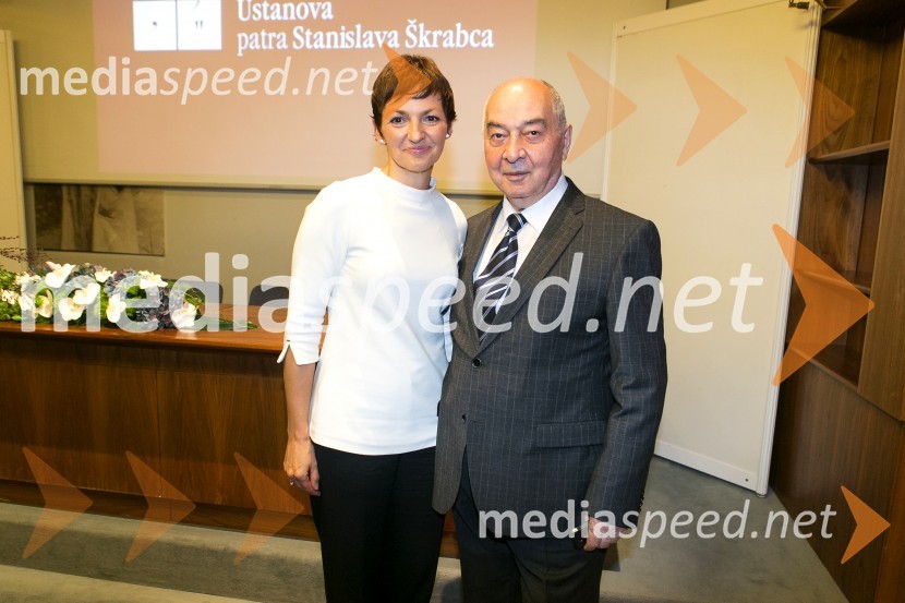 prof. dr. Maja Makovec Brenčič, ministrica za izobraževanje, znanost in šport;  Doku Gapurovič Zavgajev, veleposlanik Ruske federacije v SlovenijiPodelitev nagrad in štipendij Škrabčeve ustanove 2015