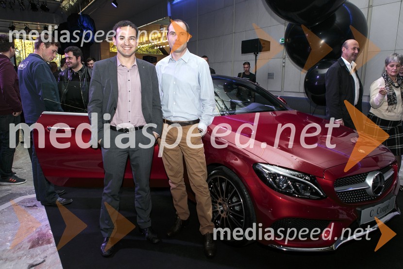  Anej  Ferko, odnosi z javnostmi, Autocommerce d.o.o.;  Robert Lešnik, vodja zunanjega oblikovanja, Mercedes-BenzMercedes-Benz Fashion Week: Predavanje Roberta Lešnika - Mercedes Design