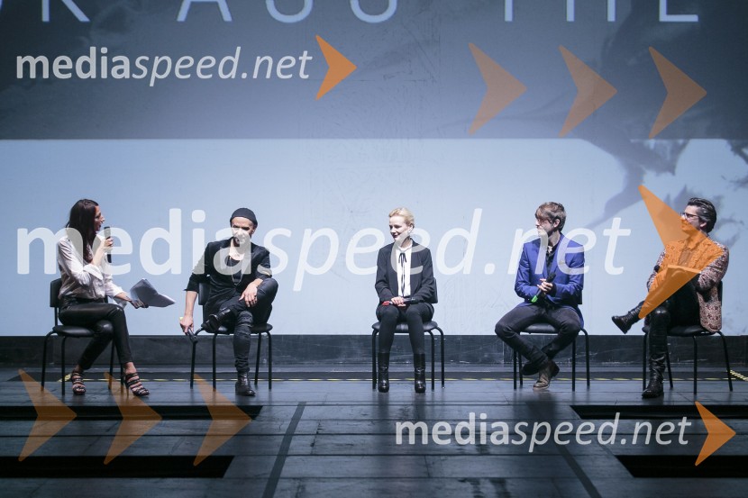 Vesna Milek, novinarka;  Tomaž Pandur, režiser;  Polona  Juh, igralka;  Aljoša  Bagola, izvršni kreativni direktor Pristop Creative;  Saša  Hess, fotografMercedes-Benz Fashion Week, 4.dan