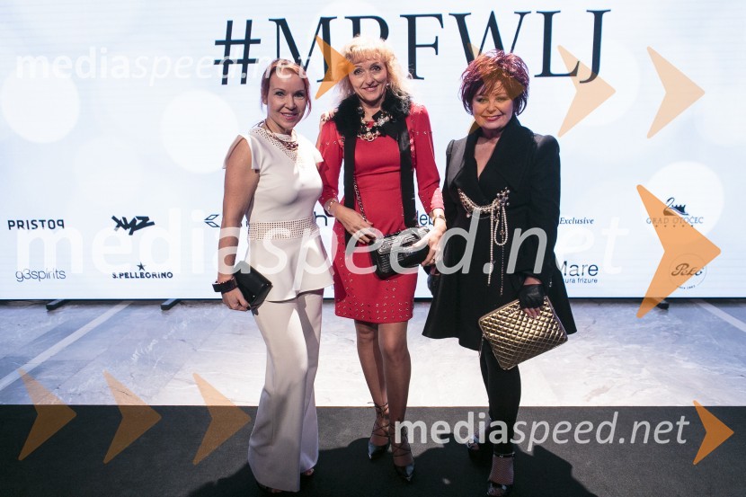  Irena Jalšovec Kogoj - Regina, pevka;  Lilijana Kastelic, oblikovalka;  Zdenka  Kahne, kozmetika KahneMercedes-Benz Fashion Week, 4.dan