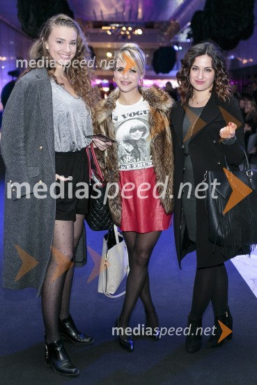  Anja  Komučar, Pop Tv;  Polona Zoja Jambrek, voditeljica;  Mojca UkmarMercedes-Benz Fashion Week, 4.dan