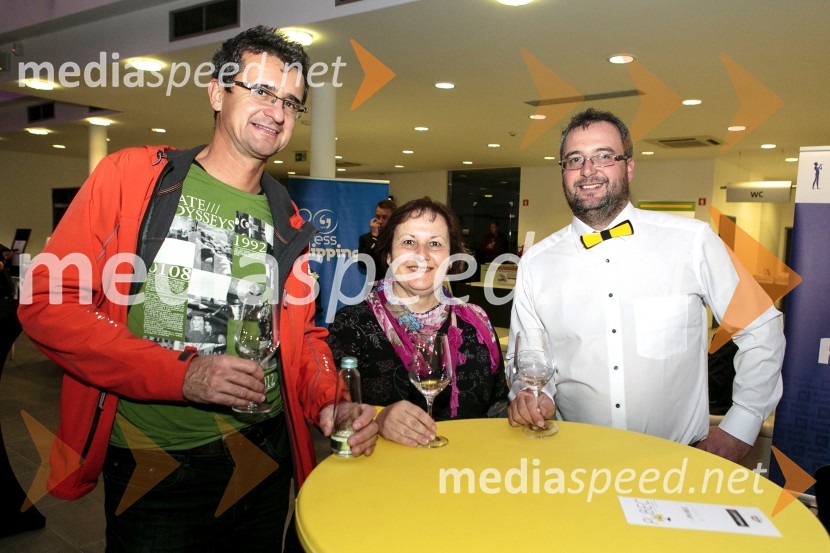  Marjan  Kaučič;  Vanja Borovac, samostojna svetovalka za promocijo, Univerza v Mariboru;  Gregor Mulec, Vinogradništvo Mulec1. Salon štajerskih mladih vin, PUBEC 2015