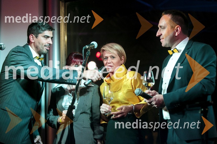  Bor Greiner, odgovorni urednik, Radio City;  Tadeja  Vodovnik Plevnik, Kmetijsko gozdarski zavod Maribor; dr. Aleksandra Pivec, direktorica, ZRS Bistra, Ptuj;  Borut  Cvetko, kreativni direktor Mediaspeed1. Salon štajerskih mladih vin, PUBEC 2015