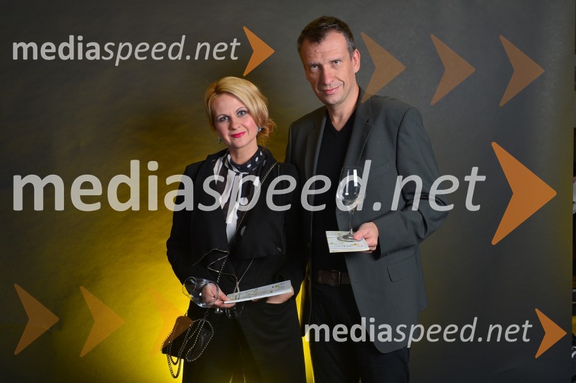 mag. Norma Bale, pisateljica, direktorica Kultprotur; prof. dr.  Iztok Palčič, prodekan za izobraževalno dejavnost Fakultete za strojništvo1. Salon štajerskih mladih vin, PUBEC 2015