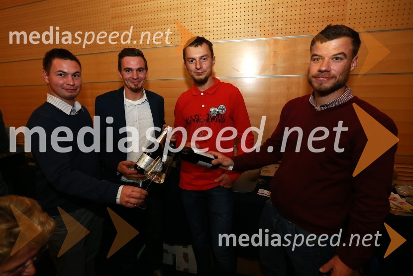  Patrik  Zavec ;  Aleksander  Zavec;  Matic  Žerjav, Matic Wines  ;  Nejc  GorjupPubeci na salonu VinDel 2015