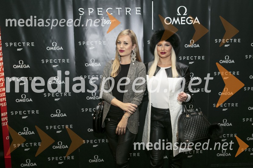  Katarina Benček;  Doroteja Premužič, vizažistka, Diamondee Make UpSvečana premiera Spectre v Cineplexxu Kranj