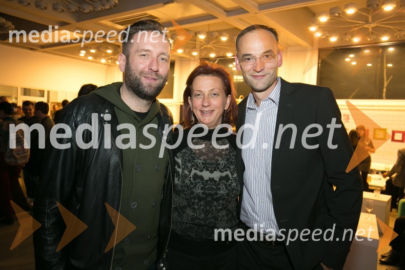  Mladen Lulič, Agencija Paideia;  Jerneja  Kamnikar, ustanoviteljica in direktorica Vivo Catering;  Aleksander Salkič, vodja službe za odnose z javnostmi PetrolMartinovanje z vinsko kletjo P&F Jeruzalem