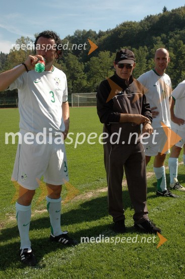 Slaviša Stojanović, trener NK Domžale in Zdenko Verdenik, nekdanji trener in nogometna legendaSrce športa - dan fairplaya