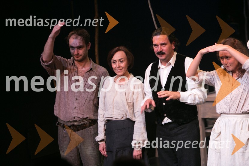  Gregor Gruden, igralec;  Mirjam Korbar, igralka;  Gašper Tič, igralec;  Anja Drnovšek, igralkaSamorastniki, premiera predstave MGL