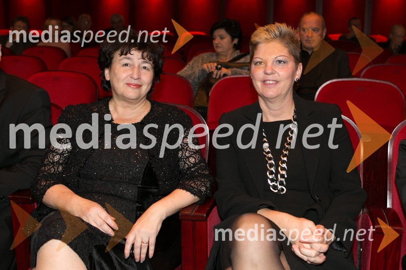 mag. Julijana Bizjak Mlakar, ministrica za kulturo;  Mirjam Drnovšček, direktorica Prešernovega gledališča KranjMali nočni kvartet, premiera PGK