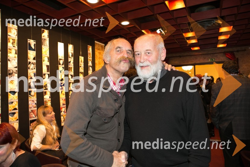  Pavle Rakovec, igralec;  Zvone Šedlbauer, režiserMali nočni kvartet, premiera PGK