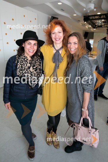  Ana Maria Mitić, stand up komičarka;  Nika  Veger, stilistka;  Azra Selimanović, televizijska voditeljicaŽarki za srce, predstavitev nove plošče Katrinas