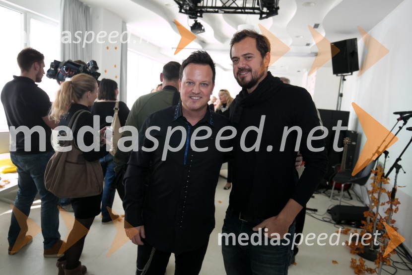  Rok Golob, skladatelj, dirigent in aranžer;  Andraž Hribar, pevecŽarki za srce, predstavitev nove plošče Katrinas