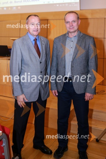 prof. dr. Franci Čuš, predsednik Upravnega odbora Društva univerzitetnih profesorjev Maribor; prof. dr. Marko Jesenšek, prorektor, Univerza v MariboruEtični kodeks ali Statut, okrogla miza UM