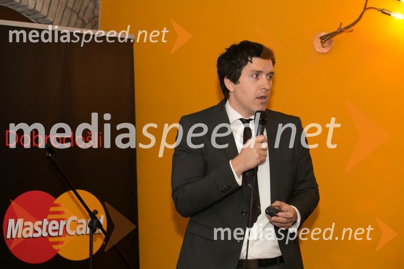  Boštjan Fabjančič, predstavnik družbe Mastercard za Slovenijo MasterCard, novinarsko srečanje