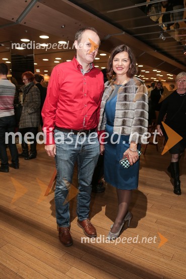  Gregor Šmuc,  odgovoren za prodajo podjetjem pri Peugeot Slovenija d.o.o.; mag. Sonja  Šmuc, izvršna direktorica Združenja ManagerLiffe 2015, zaključek ljubljanskega filmskega festivala