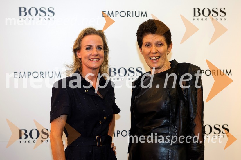  Christa  Overhues, predstavnica Hugo Boss;  Helena Draškovič, direktorica Magistrat international d.o.o.Otvoritev trgovine Hugo Boss  Emporium