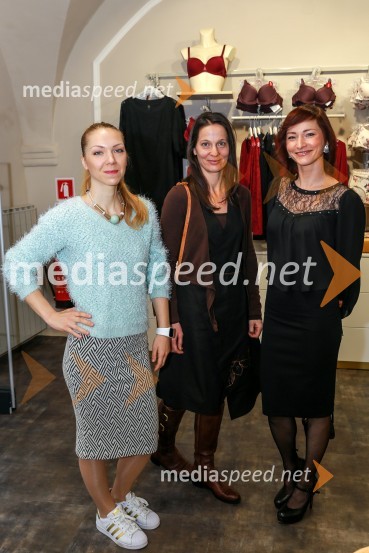  Maja Ratajc, kreatorka in vodja marketinga, Lisca;  Meta  Fortuna Lamovšek, arhitektka;  Tanja Kraševec, LiscaNova prodajalna Lisca na Ptuju navdušuje s sodobnostjo