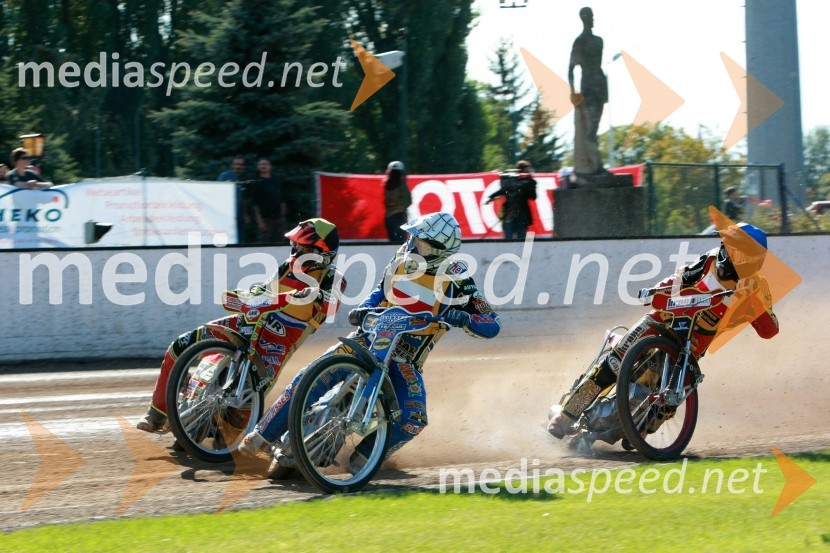 Christian Hefenbrock, Nemčija, Sebastian Ulamek, Poljska in Zbigniew Sucheki, PoljskaSPEEDWAY UEM finale EP posameznikov