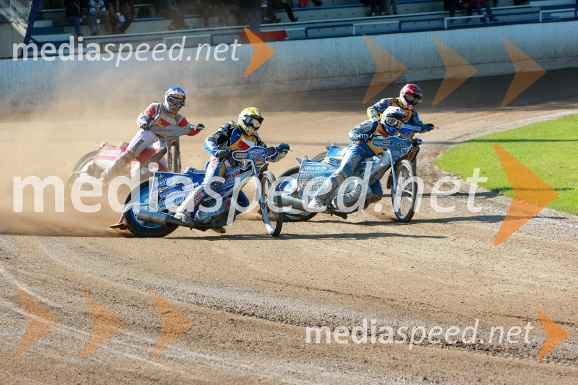 Mariusz Staszewski, Poljska, Sebastian Ulamek, Poljska, Jurica Pavlic, Hrvaška in Henrik Moller, DanskaSPEEDWAY UEM finale EP posameznikov