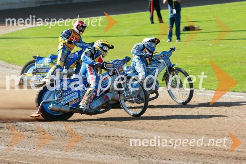 Sebastian Ulamek, Poljska, Jurica Pavlic, Hrvaška in Henrik Moller, DanskaSPEEDWAY UEM finale EP posameznikov