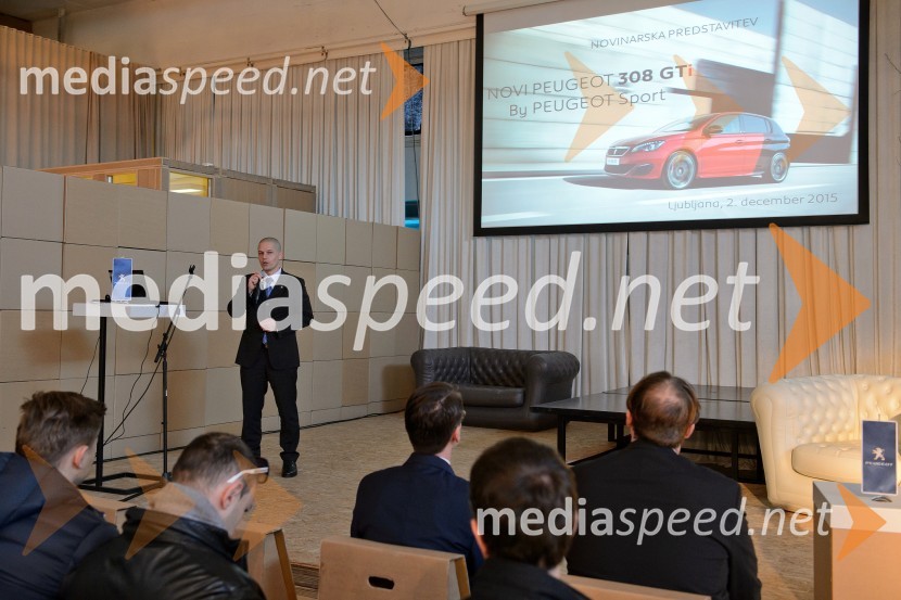  Adam Kavšek, direktor prodaje Peugeot SlovenijaSlovenska predstavitev Peugeot Sport 308 GTi