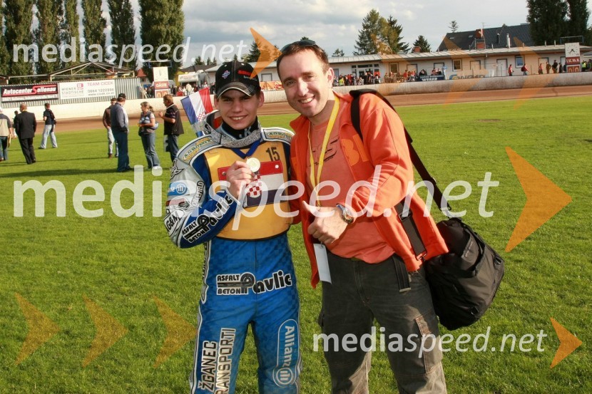 Jurica Pavlic, Hrvaška in Borut Cvetko, fotograf agencije MediaspeedSPEEDWAY UEM finale EP posameznikov