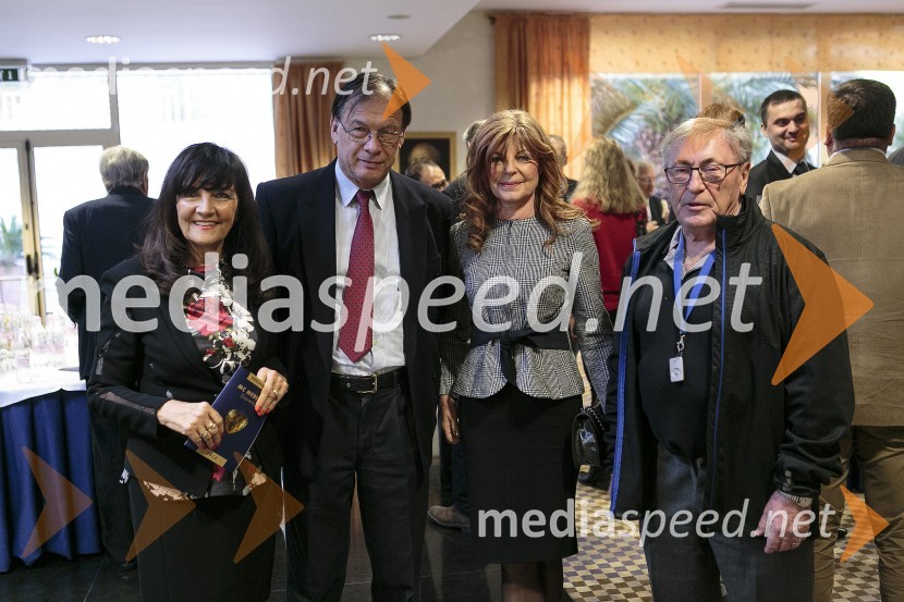 prof.dr. Metka Zorc, predsednica uprave, MC Medicor; prim. dr. Miladin Đorđević, dr.med.;  Darja Kuhar Kotnik, UO Društva za zdravje naroda;  prof. dr. Andrej  CijanSimpozij srčnih kirurgov