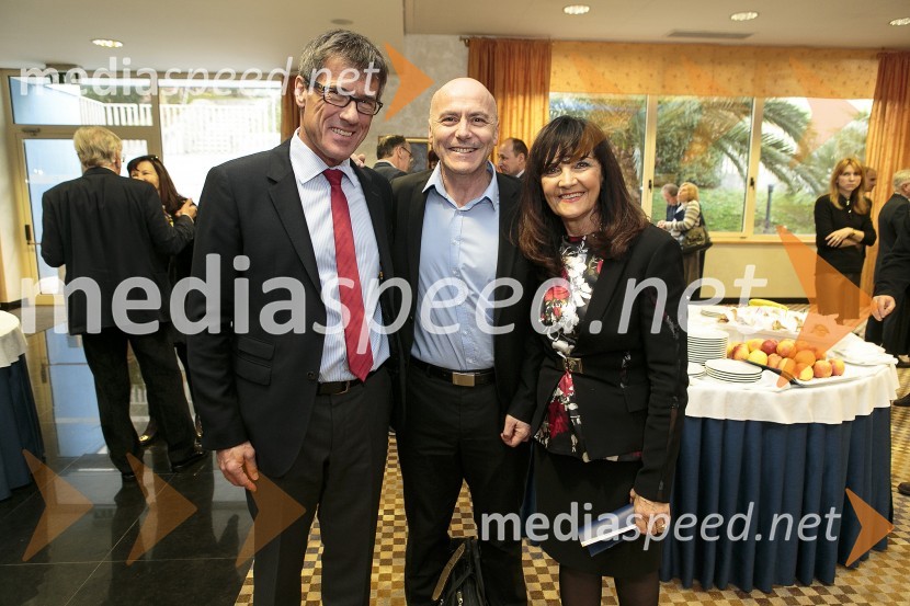 prof. dr. Franz Weidinger, dr.med.; akad. dr.  Marko Noč, dr.med. ; prof.dr. Metka Zorc, predsednica uprave, MC MedicorSimpozij srčnih kirurgov