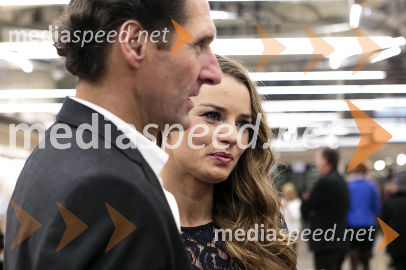  Andrea Massi, vodja ekipe Tine Maze;  Tina Maze, smučarka Športnik leta 2015