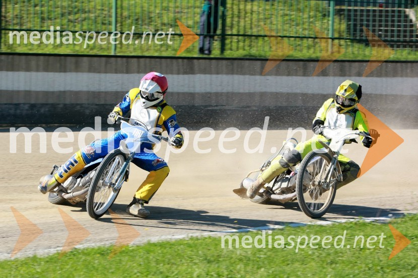 Matic Voldrih, AMTK Ljubljana in Nikola Martinec, SK PrelogSPEEDWAY Pokal klubov Ljubljana