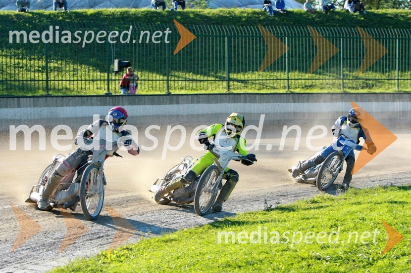 Denis Štojs, AMTK Ljubljana, Nikola Martinec, SK Prelog  in Matija Duh, AMD KrškoSPEEDWAY Pokal klubov Ljubljana