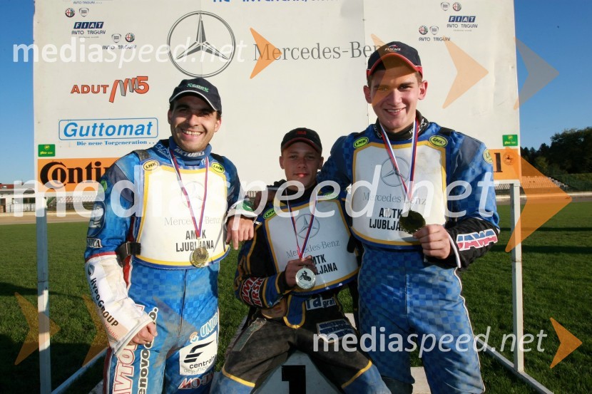 Izak Šantej, Aleksander Čonda in Matija DuhSPEEDWAY Pokal klubov Ljubljana