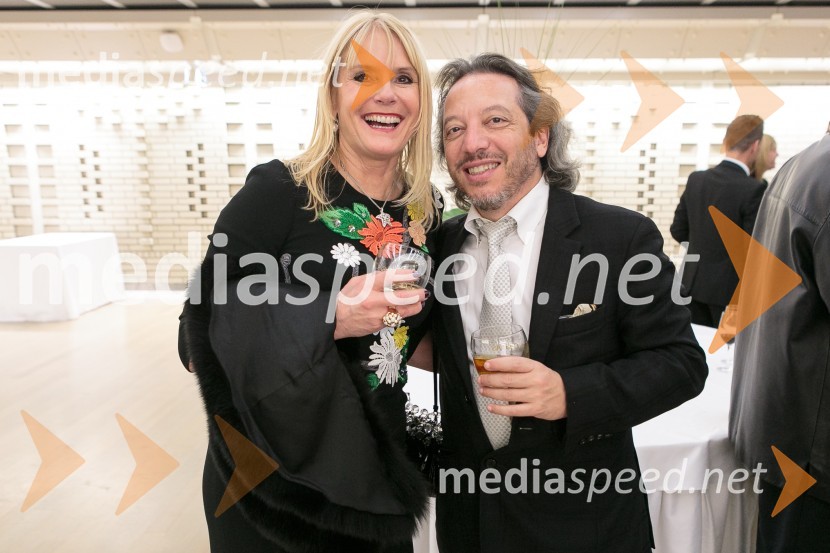  Barbara Kosler, Pfizer;  George Pehlivanian, dirigentManagerski koncert 2015