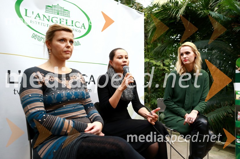  Maja Brce, kozmetičarka;  Jelena Dimitrijević, nutricionistka ;  Tjaša  Kokalj Jerala, manekenka, voditeljicaZeliščno razvajanje v Botaničnem vrtu z blagovno znamko L’Angelica