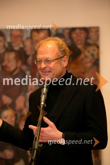  Janez  Škrabec, direktor Riko d.o.o., predsednik Slovensko-ruskega poslovnega sveta, predsednik Lions kluba Ljubljana IliriaOtvoritev razstave izbora del Likovne zbirke Riko
