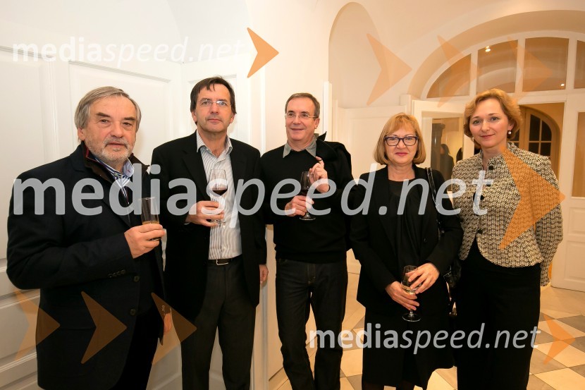  ... ;  ... ;  ... ;  ... ; dr. Barbara Jaki, direktorica Narodne galerijeOtvoritev razstave izbora del Likovne zbirke Riko