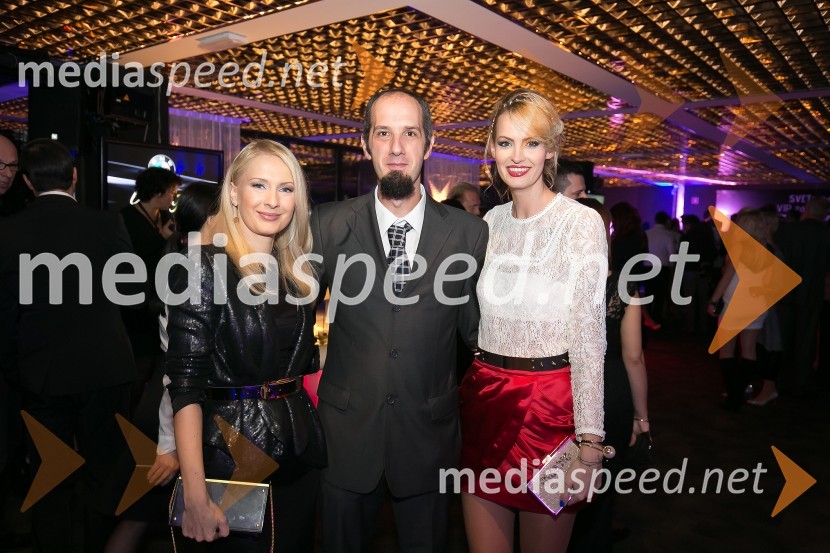 Maja Ferme, modna oblikovalka;  Matic Slapšak, marketing in odnosi z javnostmi Krater Media;  Tjaša  Kokalj Jerala, manekenka, voditeljicaSVETovna VIP zabava 2015