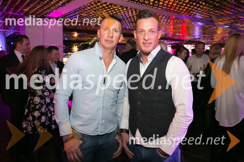  Faki Čaušević, zmagovalec šova Kmetija: Nov začetek;  Denis Toplak, zmagovalec šova Kmetija: Nov začetekSVETovna VIP zabava 2015