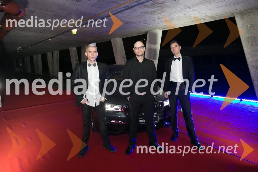  Klemen Bunderla, radijski voditelj, radio Aktual;  Primož Siter, glasbenik in radijski moderator, Radio Aktual;  Evgen Ban, voditeljSVETovna VIP zabava 2015