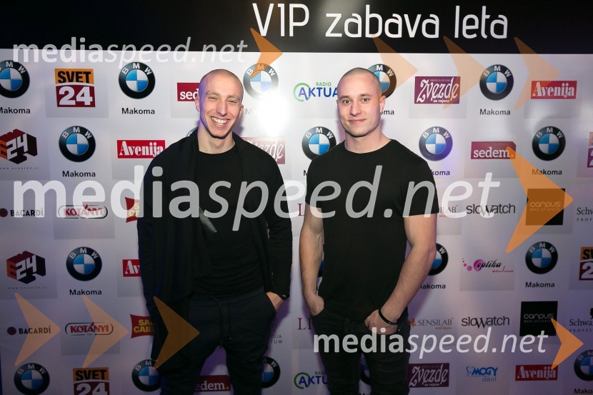  Filip Kržišnik, F&B Acrobatics;  Blaž Slanič, F&B AcrobaticsSVETovna VIP zabava 2015