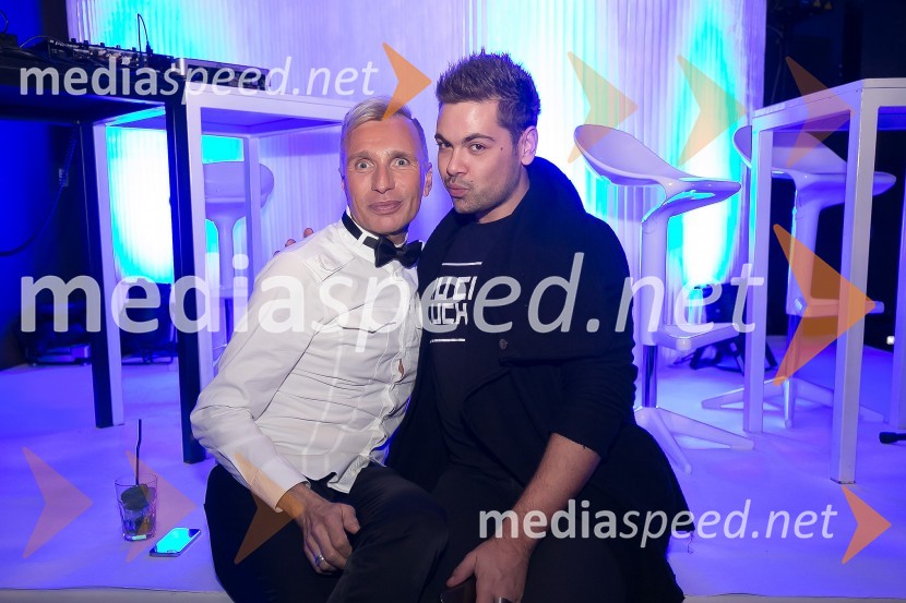   Igor  Jelen-Iggy, koreograf, lastnik plesnega centra Igen;  Nejc Simšič, novinarSVETovna VIP zabava 2015