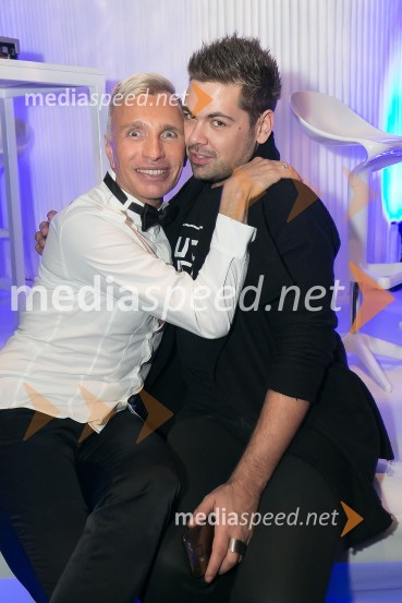   Igor  Jelen-Iggy, koreograf, lastnik plesnega centra Igen;  Nejc Simšič, novinarSVETovna VIP zabava 2015