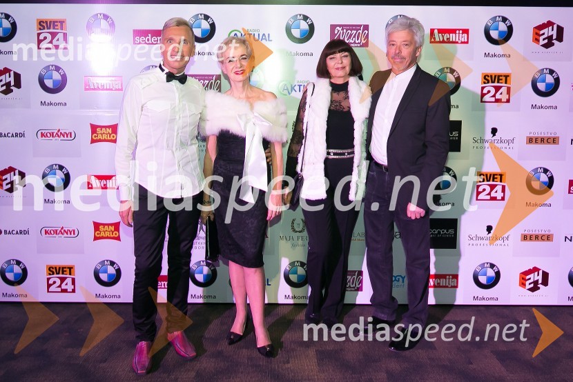   Igor  Jelen-Iggy, koreograf, lastnik plesnega centra Igen;  Metka  Premerl, slavistka;  Nina Gazibara, nekdanja manekenka;  Marko BernardSVETovna VIP zabava 2015