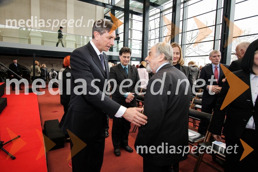  Borut Pahor, predsednik Republike Slovenije;  Ciril  Zlobec, pesnik, romanopisec, esejist, prevajalec, akademikDelova osebnost leta 2015 je Jure Poglajen