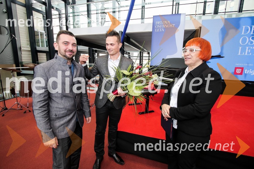  David  Zorko, veterinar;  Jure  Poglajen, zobozdravnik;  Mateja Babič Stermecki, odgovorna urednica časopisa DeloDelova osebnost leta 2015 je Jure Poglajen